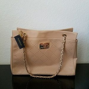 New Bebe Betty Faux Leather Studded Handbag